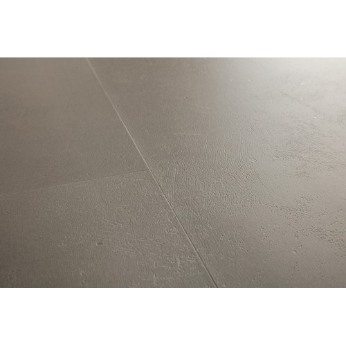 Плитка ПВХ Quick-Step Шлифованный бетон темно-серый коллекция Ambient Click Plus AMCP40141